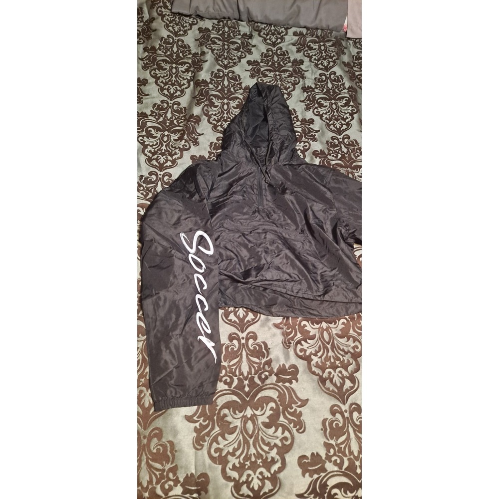 black polyester Cropped windbreaker jacket "Soccer" Juniors‎ Large